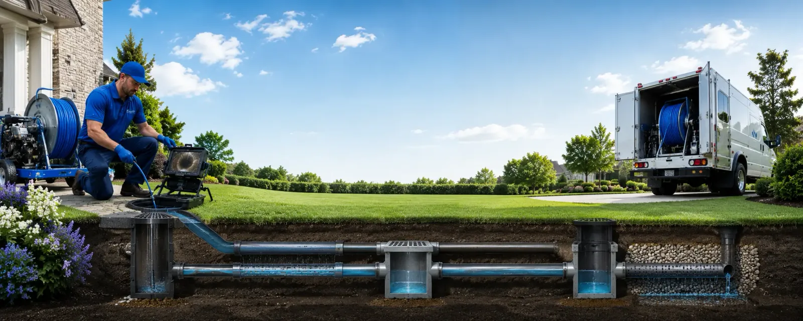 Outdoor drain cleaning information for Campbell, TX